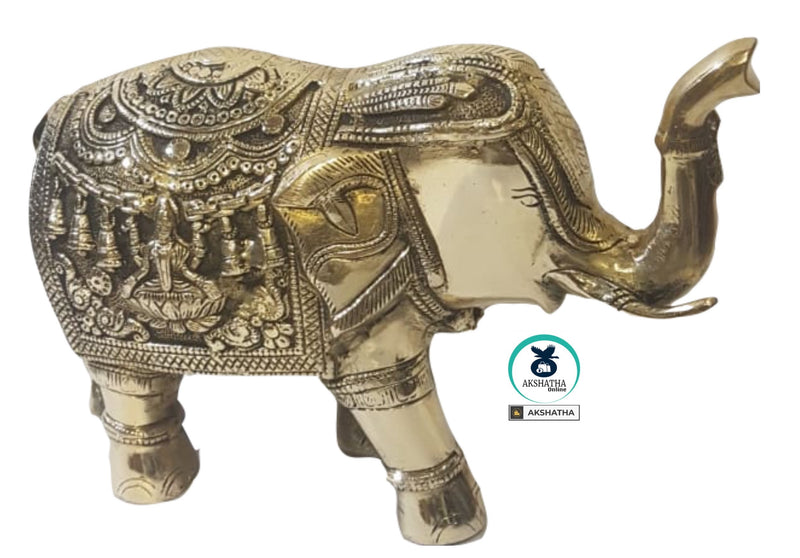 Elephant with Lakshmi art work