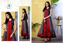 ladies long gown digital print kurti.(Set)..