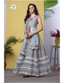 Rayon Print Flex Fabric with Digital Silk Printed Jacket.