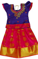 Girls - Semi Silk Frog & Top Set - Color - Purple