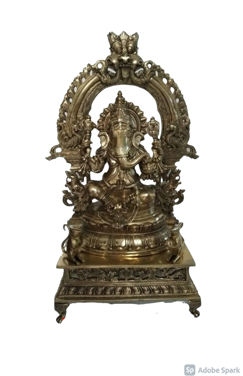 Pure Brass Lord Ganesha - The ord of good fortune