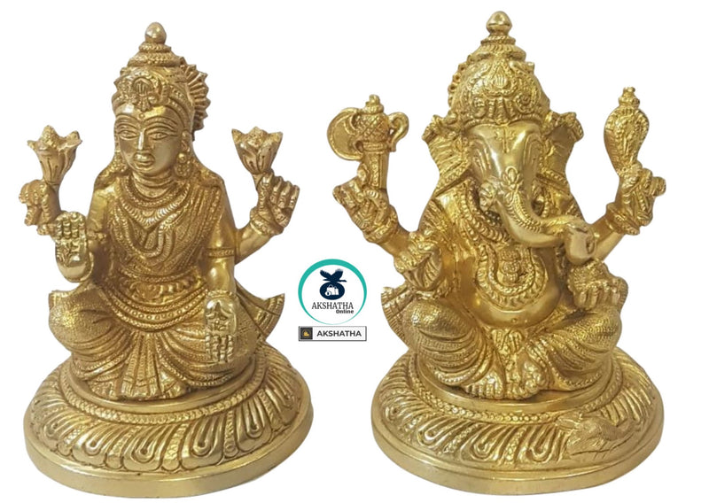 Lakshmi & Ganesha -The Lords of Wealth & Wisdom (Small)