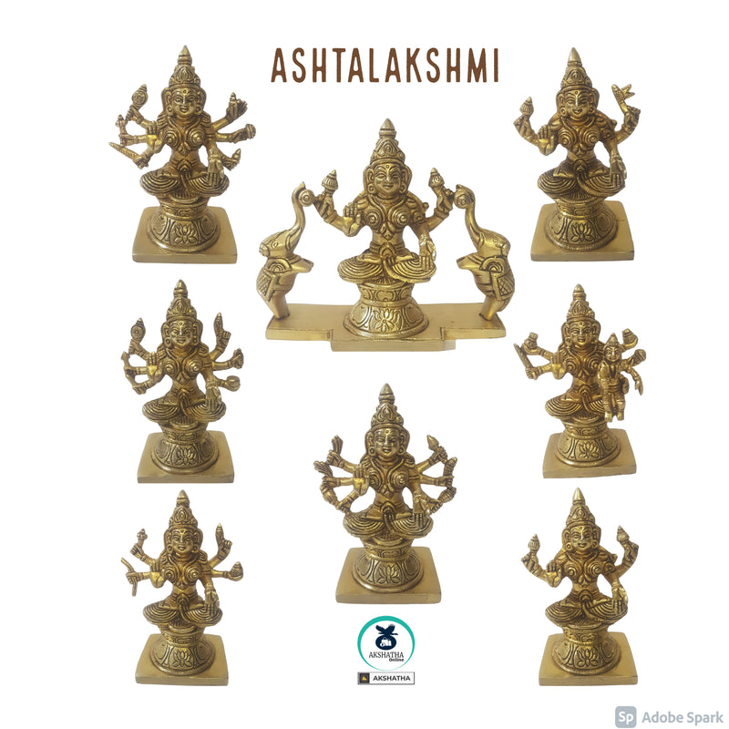 Ashtalakshmi - The Hindu Goddess of  Wealth