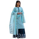 Kurti Palazzo Set - Rayon Slub Kurti Palazzo set