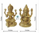 Lakshmi & Ganesha -The Lords of Wealth & Wisdom (Medium)