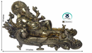 Brass Lord Ganesha with Sofa - The Lord of good fortune(Large)