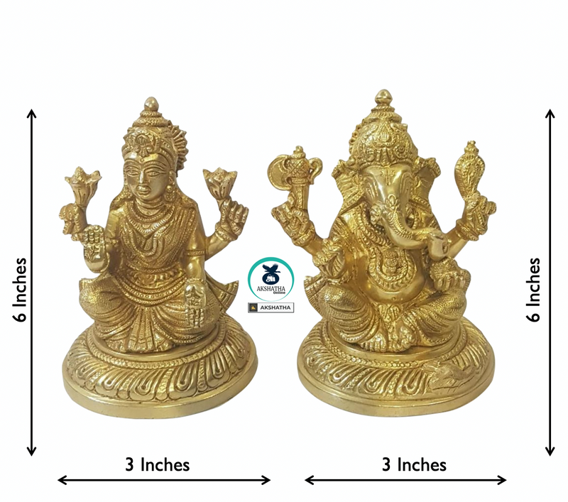 Lakshmi & Ganesha -The Lords of Wealth & Wisdom (Small)