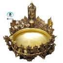 Large Attractive Urli with Lord Venkateshwara & Dhasavathar