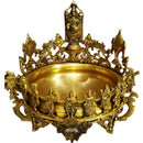 Large Attractive Urli with Lord Venkateshwara & Dhasavathar