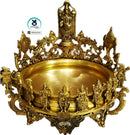 Large Attractive Urli with Lord Venkateshwara & Dhasavathar