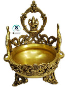 Attractive Urli with Ganesha Design work