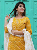 Kurti Palazzo Set - Rayon Slub Kurti Palazzo set