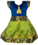 Girls - Fancy Lehenga - Color - Green