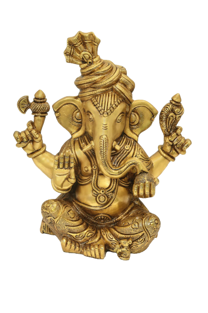 Golden Coated/Polished Ganesha - Best Quality