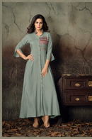 Multi Design Modern Long Kurtis - Heavy Embroidery Design work